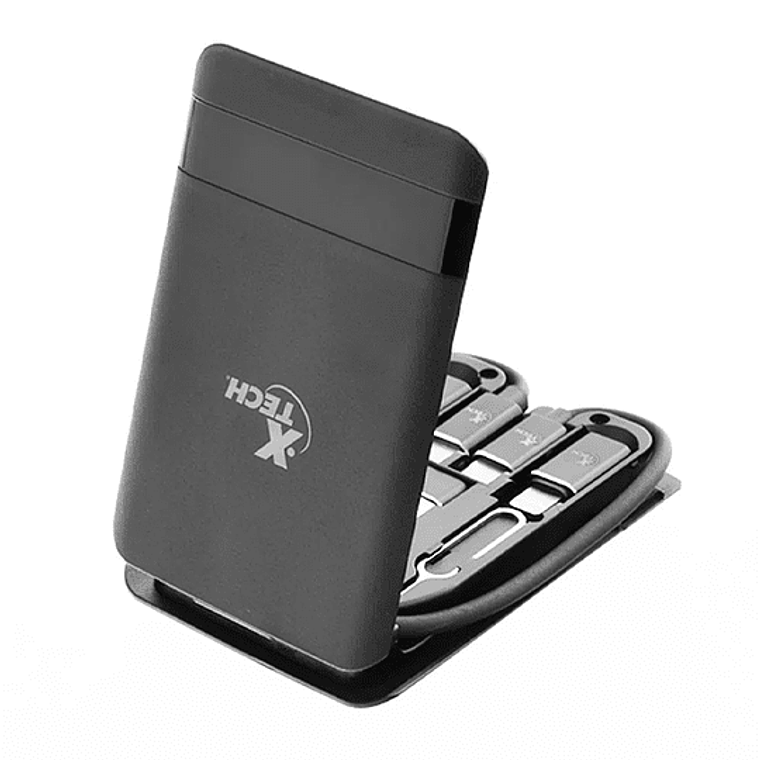 Estuche portátil multifuncional para almacenamiento con cable Tipo C 3