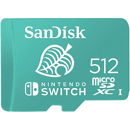 Tarjeta de Memoria Flash SanDisk - 512GB MicroSDXC UHS-I, para Nintendo Switch