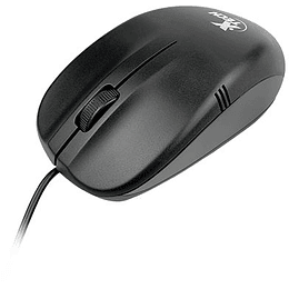Mouse - USB - Wired - All black - 3D 3-button XTM-205