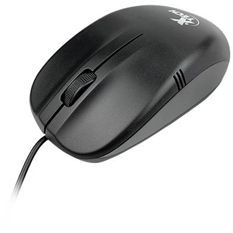 Mouse - USB - Wired - All black - 3D 3-button XTM-205 1