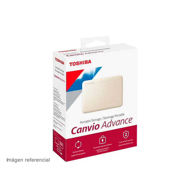 Disco duro 2TB externo | Toshiba Canvio Advance Blanco 2