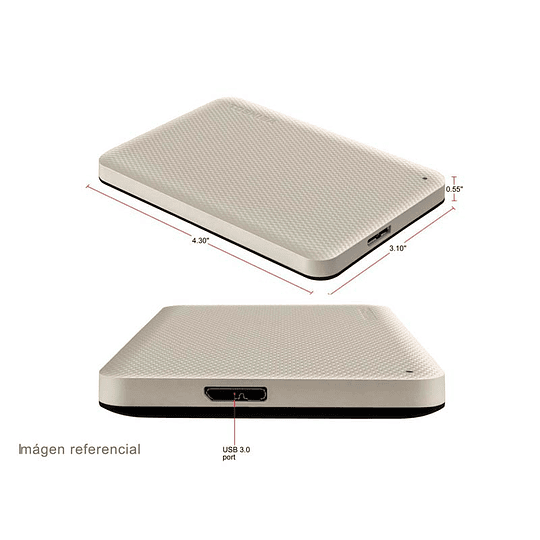 Disco duro 2TB externo | Toshiba Canvio Advance Blanco