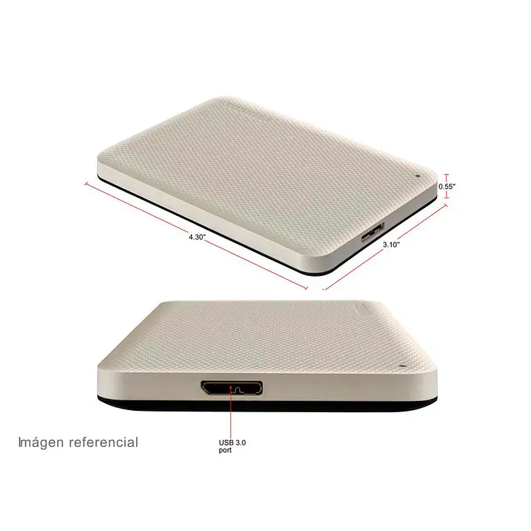 Disco duro 2TB externo | Toshiba Canvio Advance Blanco 4