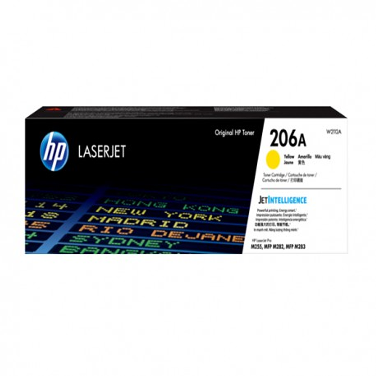 Cartucho de Tóner HP 206A Color Amarillo LaserJet Original W2112A 1