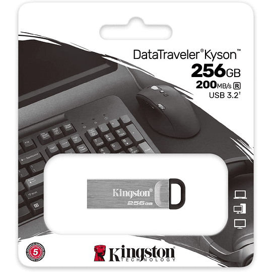 Kingston - USB flash drive - 256 GB - USB-C 3.2 Gen 1 - Kyson