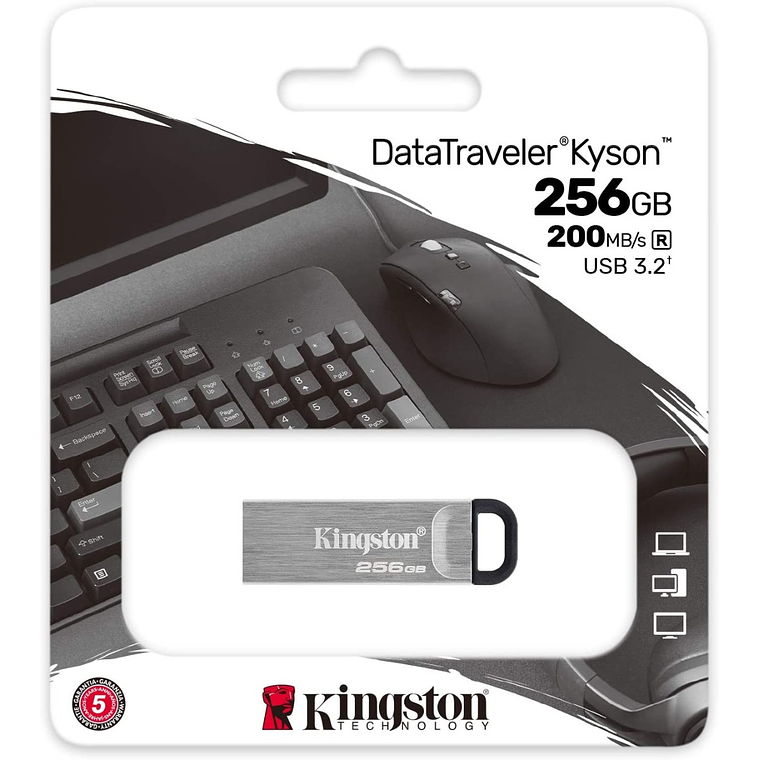 Kingston - USB flash drive - 256 GB - USB-C 3.2 Gen 1 - Kyson 5