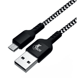 Xtech -Cable trenzado USB 2.0 macho A a micro-USB macho B