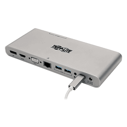 Docking Station TrippLite USB-C, Incluye Puertos USB-A / C - HDMI-VGA-DP-Gbe
