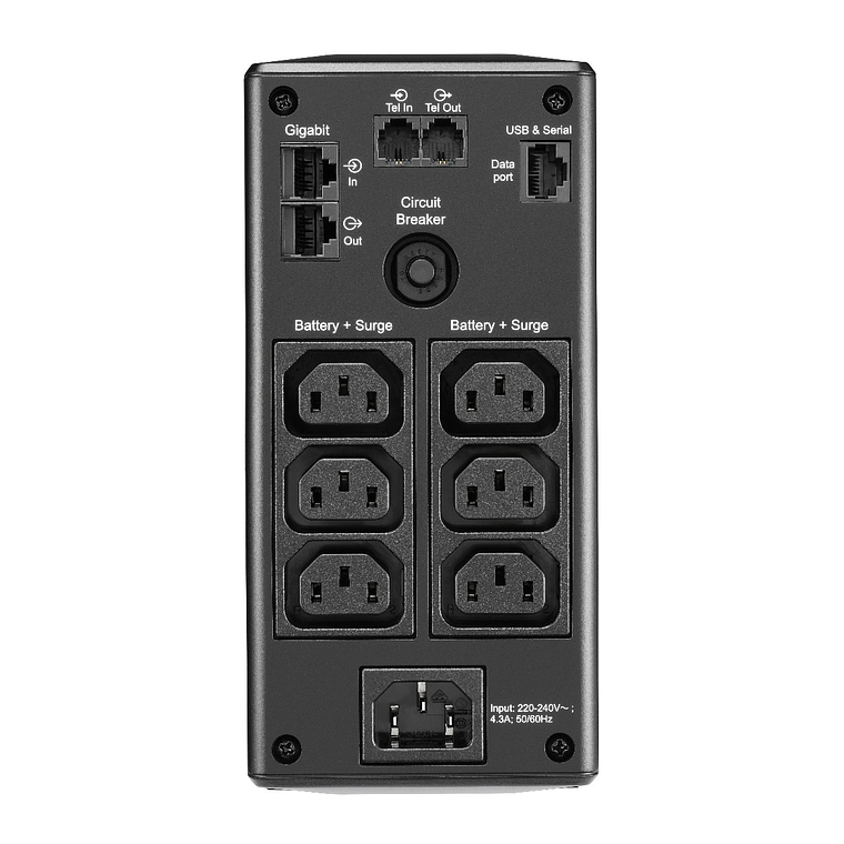 UPS 900VA APC SAI Back UPS Pro BR, 6 Tomas de Salida, AVR, Interfaz LCD 2