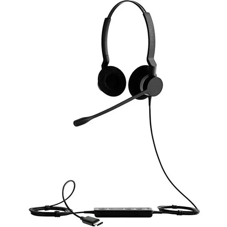 Audifono Alámbrico Jabra Headset BIZ 2300 UC Duo, USB, Negro 1