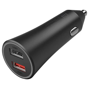 Cargador de Auto Xiaomi Carga Rápida 37W, 2 USB. Color Negro