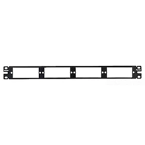 Panduit -Panel de conexión de fibra multimodo plano de 24 puertos, negro