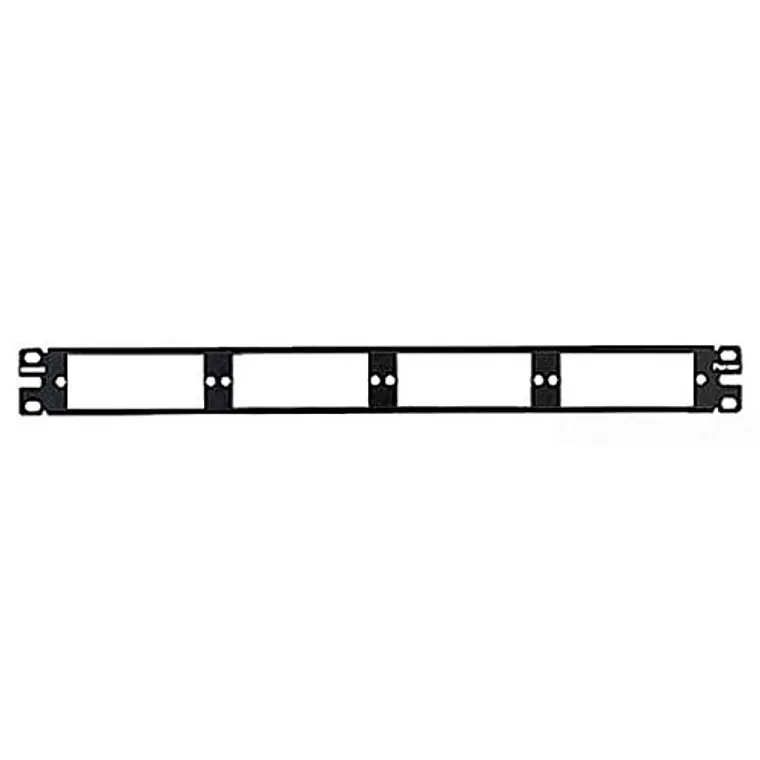 Panduit -Panel de conexión de fibra multimodo plano de 24 puertos, negro 1