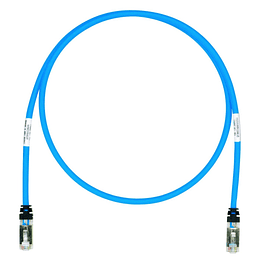 Panduit TX6A 10Gig - Cable de interconexión - CAT 6a - atornillado, sin halógenos, sin enganches, trenzado - azul