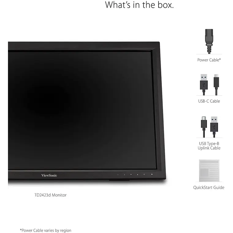 Monitor 24“ touchscreen ViewSonic  LED IPS - HDMI / DisplayPort - Black 2
