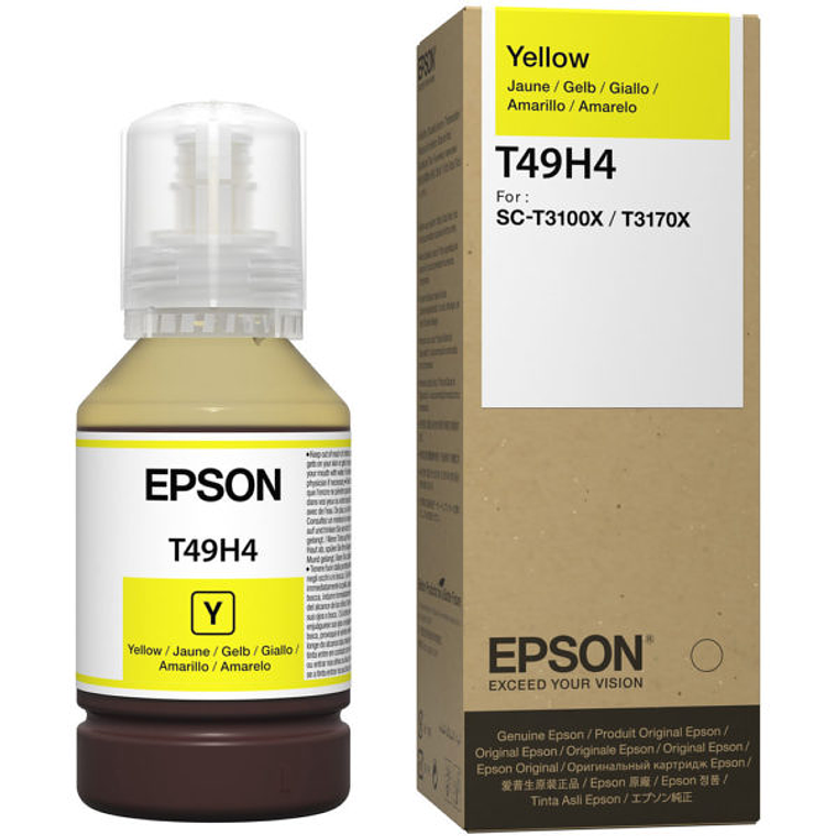 Botella de tinta Epson T49H400 Color Amarillo 110ml T3170X 1