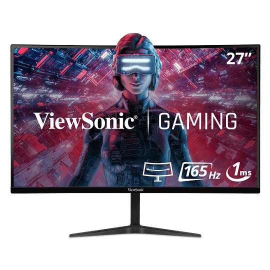 Monitor 27“ ViewSonic LED-backlit LCD Curved Screen IPS - HDMI / DisplayPort 