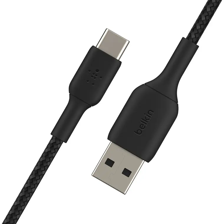 Cable USB-C Belkin Boost Charge a USB-A (M-M), Trenzado, 1m, Negro 2