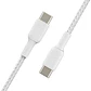 Cable USB-C Belkin Boost Charge a USB-C (M-M), Trenzado, 1m, Blanco - Miniatura 2