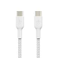 Cable USB-C Belkin Boost Charge a USB-C (M-M), Trenzado, 1m, Blanco - Miniatura 3