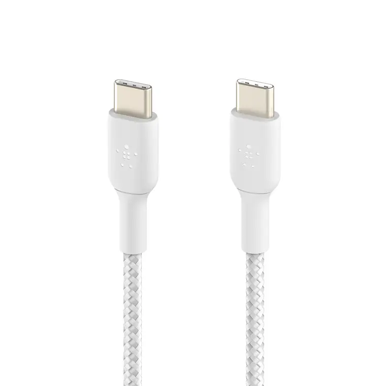 Cable USB-C Belkin Boost Charge a USB-C (M-M), Trenzado, 1m, Blanco 4