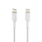 Cable USB-C Belkin Boost Charge a USB-C (M-M), Trenzado, 1m, Blanco - Miniatura 4