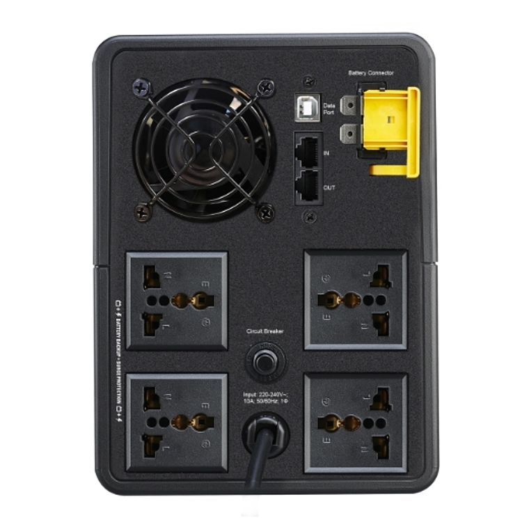 UPS 2200VA APC Back-UPS con Enchufes Universales (230V, AVR) 4
