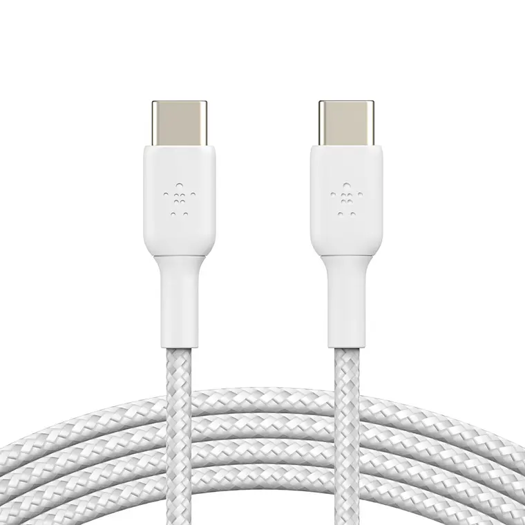 Cable USB-C Belkin Boost Charge a USB-C (M-M), Trenzado, 1m, Blanco 5