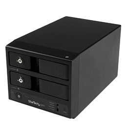 Cofre USB 3.0 con UASP y eSATA de Discos Duros con 2 Bahías SATA III Hot-Swap de 3,5 