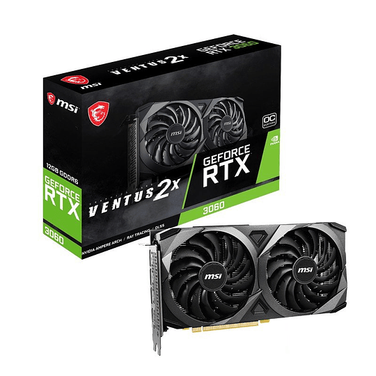 Tarjeta de Video MSI GeForce RTX 3060 VENTUS 2X 12G OC