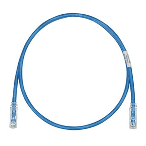Latiguillo de cobre UTP Cat 6, 28 AWG, 3 pies, azul