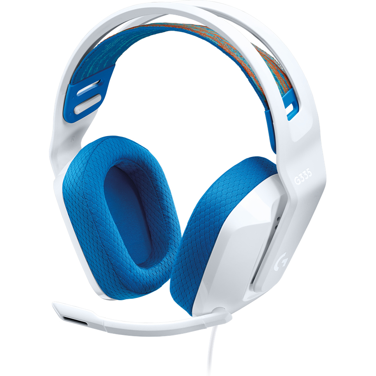 Audífonos Gamer Logitech G335 Conector 3,5mm, Plug and Play, Multiplataforma, Color Blanco 1