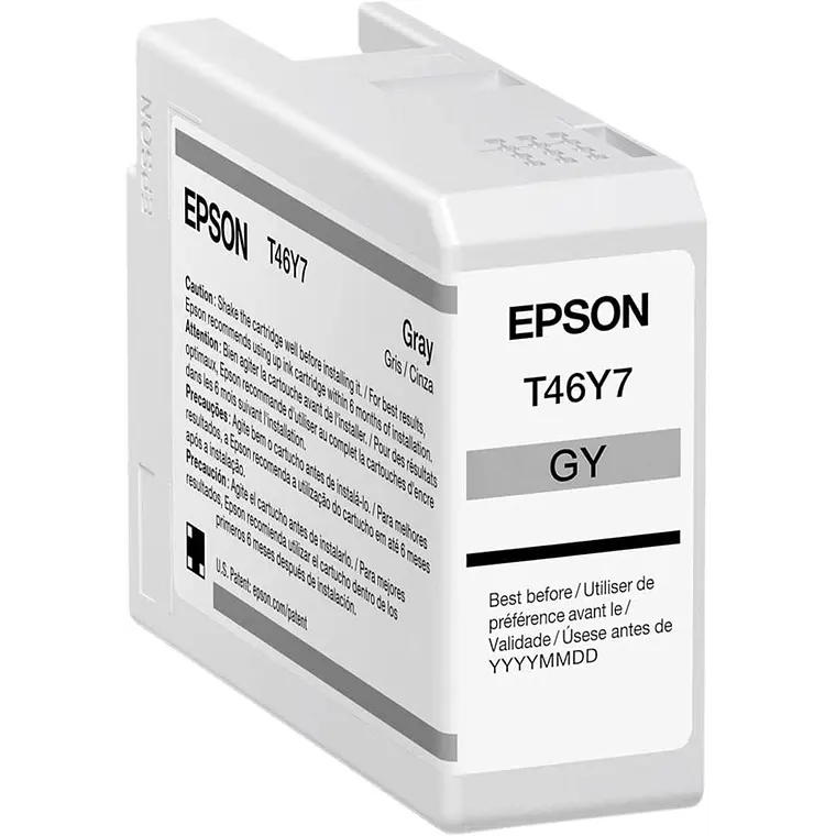 Cartucho de Tinta Epson T46Y7 Color Gris  1