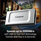 Disco duro 500GB SSD externo | Kingston XS2000  Portátil  - Miniatura 8