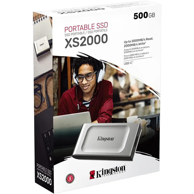 Disco duro 500GB SSD externo | Kingston XS2000  Portátil  9