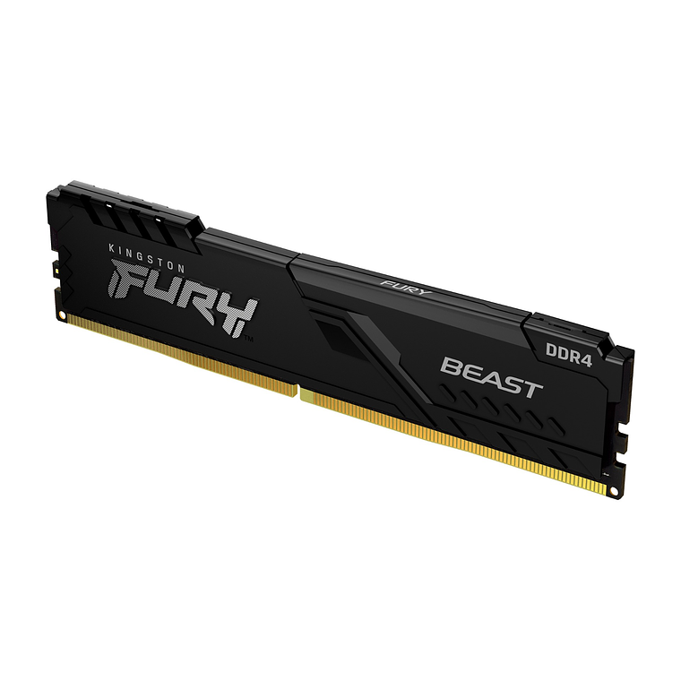 Memoria Ram 8GB DDR4 3200Mhz CL16 Dimm Kingston FURY Beast, Unbuffered, 1.35V 2