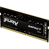 Ram 8GB Kingston FURY Impact DDR4 3200MHz  SO-DIMM, 260 espigas Non-ECC, CL20, 1.2V
