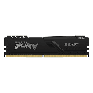 Memoria Ram 8GB DDR4 3200Mhz CL16 Dimm Kingston FURY Beast, Unbuffered, 1.35V