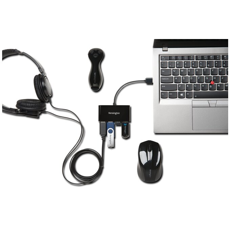 Hub Usb Kensington K39120eu De 4 Puertos Usb 2.0 3