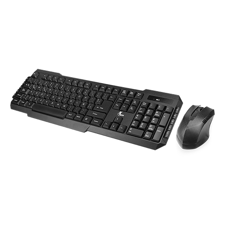 Set de Teclado y Mouse - Inalámbrico - Spanish - USB / 2.4 GHz - Negro  1