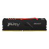 Memoria Ram 8GB DDR4 2666Mhz CL16 Dimm Kingston FURY Beast RGB, Non-ECC