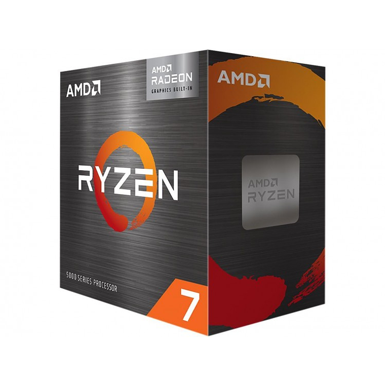 Procesador AMD Ryzen 7 5700G | 8-Core, 3,8Ghz (Max boost 4.6Ghz), Socket AM4, Radeon Vega Graphics 1