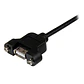 1 ft Panel Mount USB Cable A to A - F/M - Miniatura 2