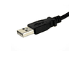 1 ft Panel Mount USB Cable A to A - F/M