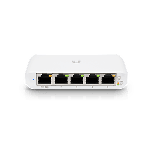 Switch 5 puertos Ubiquiti UniFi USW Flex Mini Conmutador inteligente sobremesa PoE+