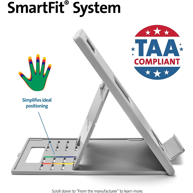 Soporte ergonómico ajustable para portátiles de hasta 14