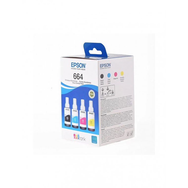Pack de 4 Botellas de Tinta Epson T544 Todos los colores 70ml T544520 2
