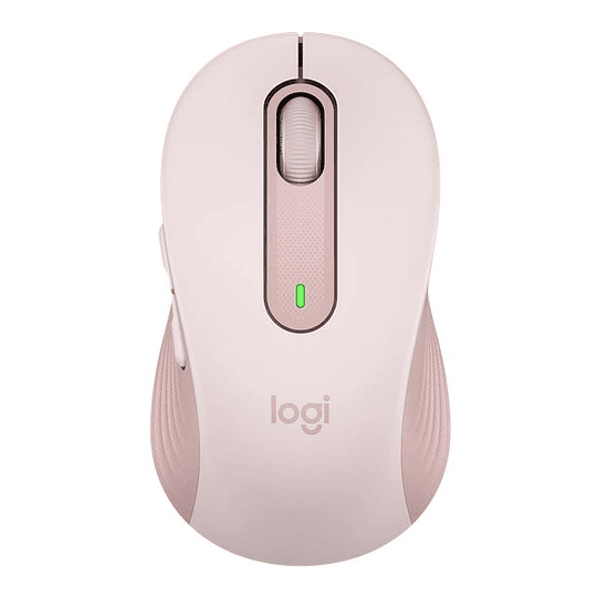 Mouse Óptico Inalámbrico Logitech M650, Hasta 2000 dpi, Bluetooth, USB. Color Rosa.