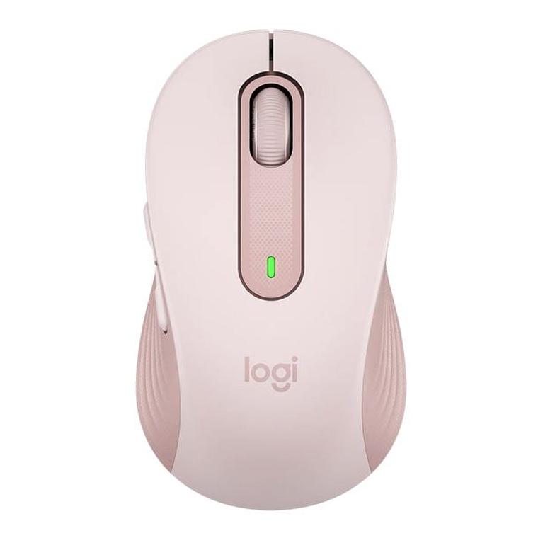 Mouse Óptico Inalámbrico Logitech M650, Hasta 2000 dpi, Bluetooth, USB. Color Rosa. 1