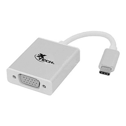 Xtech - Display adapter - USB Type C - VGA - Glossy white 
